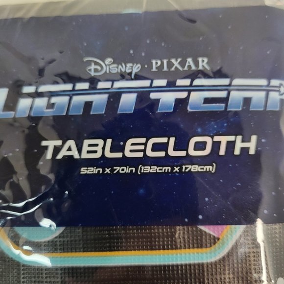 New Disney Pixar Lightyear Star Command Tablecloth 52x70in Party Decor - Picture 2 of 7